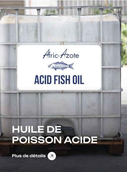 Acid fish oil, packed for export