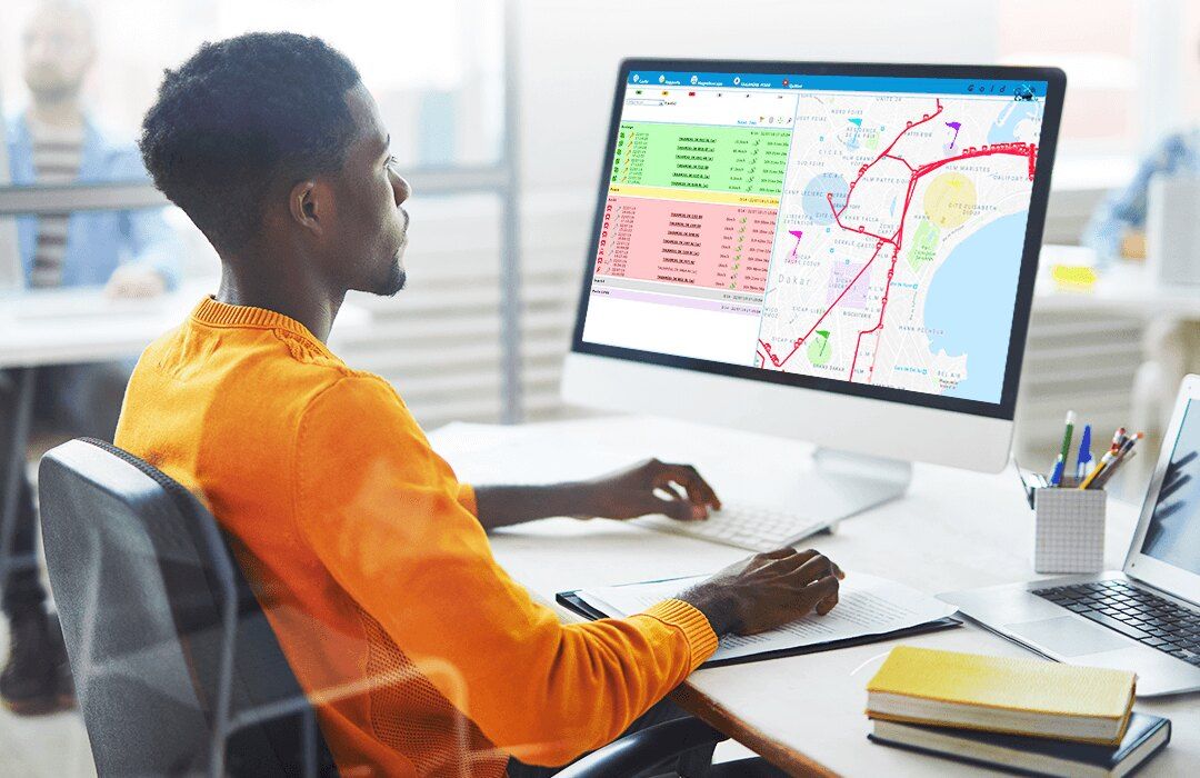 Supervision de flotte en temps réel sur la carte de Dakar