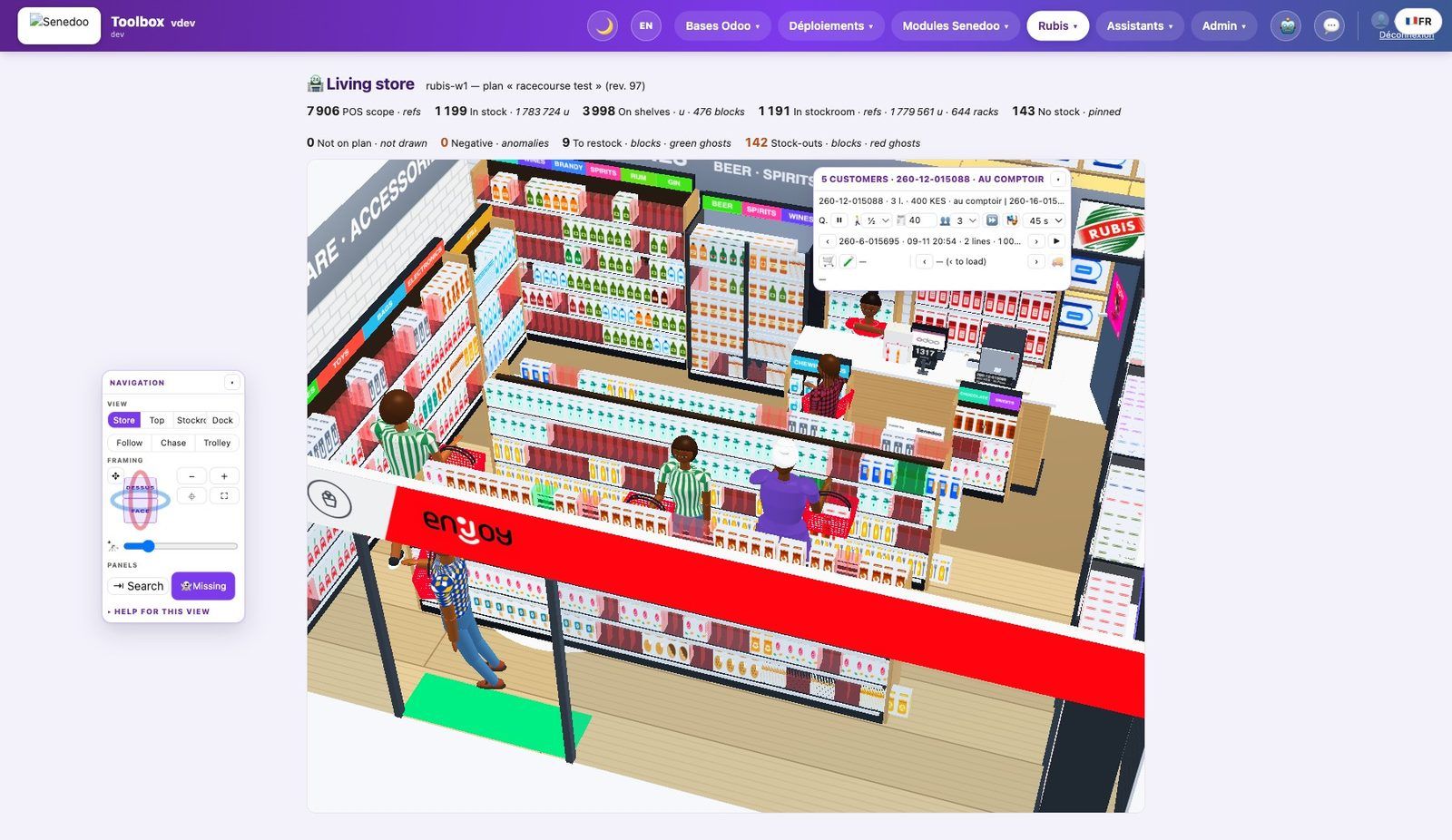 The living store in the ToolBox — the shop read live