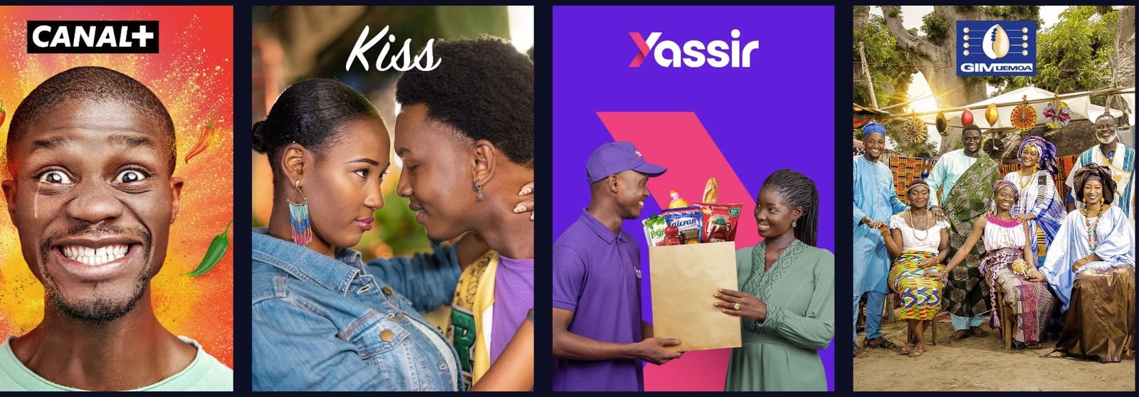 Campagnes Wallace — Canal+, Kiss, Yassir, GIM-UEMOA