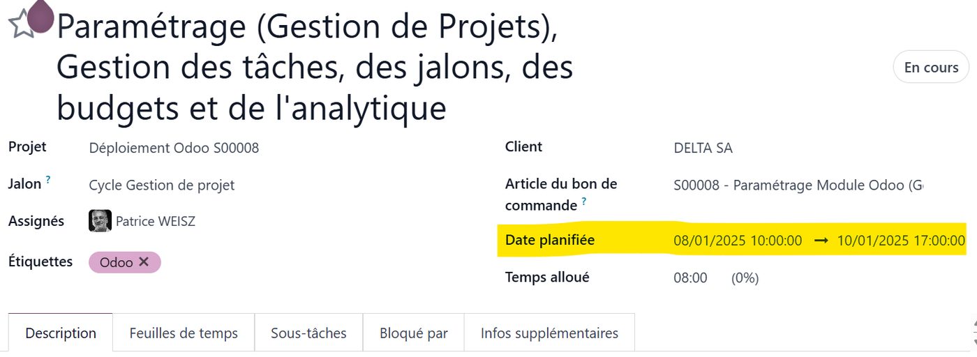 Planification de projet et diagramme de Gantt